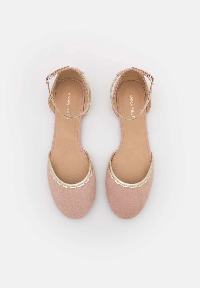 Ballerine ANNA FIELD Anna Field Ankle Strap Ballet Pumps Rose Femme | TLQ-2445596